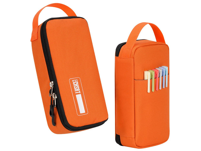 Large Capacity Pencil Case with Hidden Pocket, 1200D Oxford Fabric Zipper Pencil Pouch with Handle, Multi-Pocket Stationery Organizer for Office,...