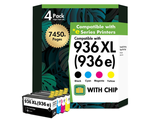936XL 936 936e Ink Cartridges Combo Pack for HP Printers 9125e 9730e 9120e Replacement for HP 936e 936XL 936 Black and Color Combo Pack for...