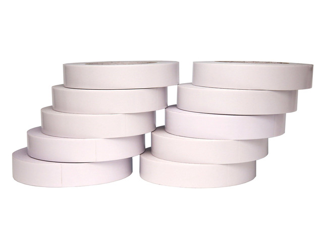 1' Heavy Duty Banner Hem Double Sided Permanent Tape (1-Inch x 164-Feet/55 Yard, Pack of 10)