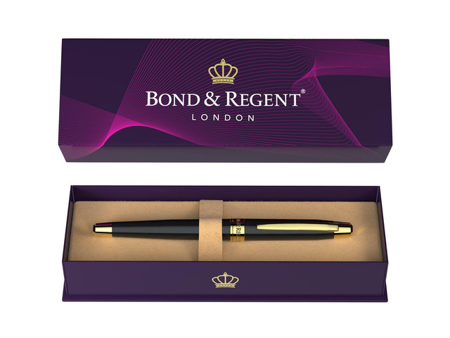 24 Karat Gold Luxury Rollerball Pen - Fancy Executive Professional Writing Gift Set for Men & Women, Nice Pens, Gloss Black