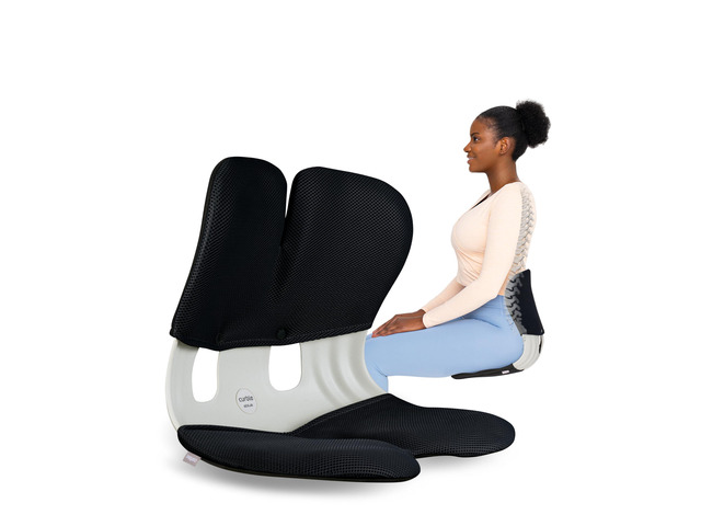 Grand Cover Set Ergonomic Back Support, Washable & Detachable Cushion Cover Grand (Black)