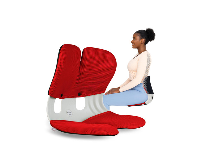 Grand Cover Set Ergonomic Back Support, Washable & Detachable Cushion Cover Grand (Grey)