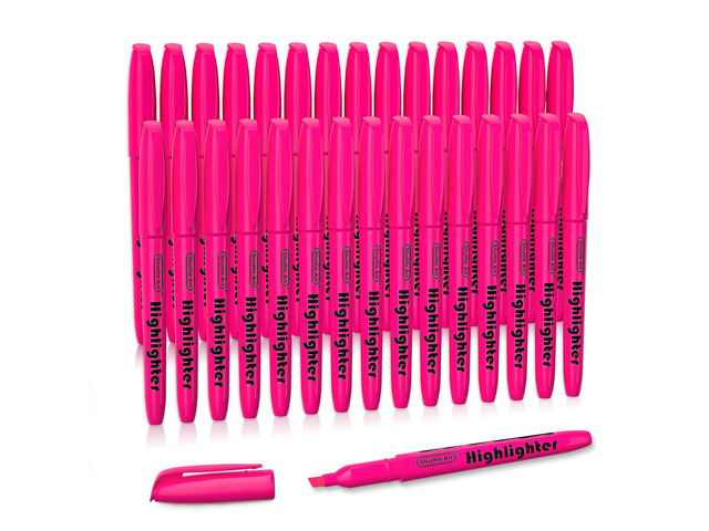Highlighters, 30 Pack Highlighters Bright Colors, Pink Colors Chisel Tip Dry-Quickly Non-Toxic Highlighter markers for Adults Students Teachers...