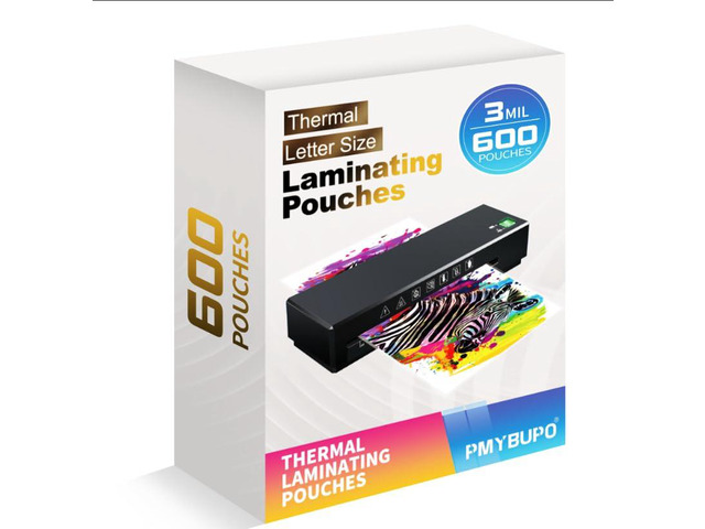600 Pack 3 Mil Thermal Laminating Pouches,Ultra Clear,9x11.5 Inches Laminating Sheets, for Letter Size, Glossy,Heat Seal, Office School Supplies