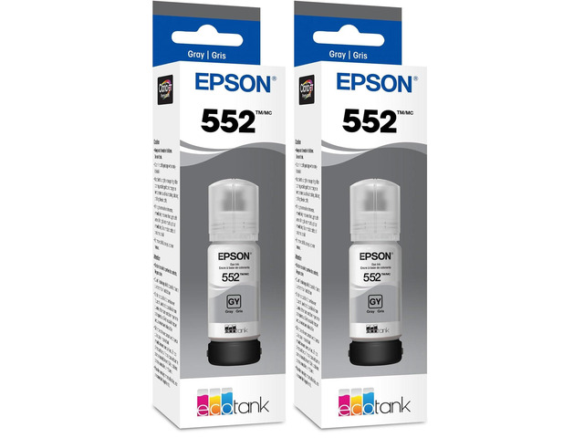 Claria ET Premium T552520 High Capacity Bottle Ink - Gray (Pack of 2)