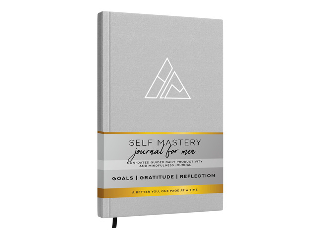 Self-Mastery Journal for Men - Daily Productivity Journal for Happiness, Gratitude Journal, Mindfulness, Self Care & Reflection Goal Journal,...