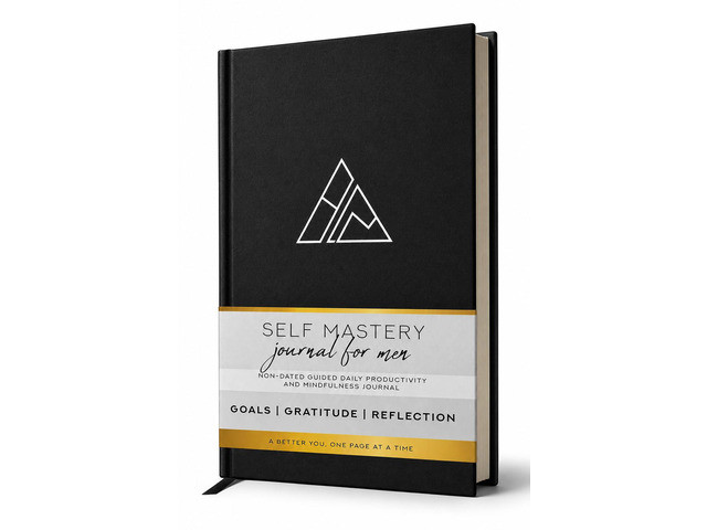 Self-Mastery Journal for Men with Prompts - 13 Week Guided Gratitude Journal - 5 Minute Journal - Reflection Manifestation Journals for Mindfulness...