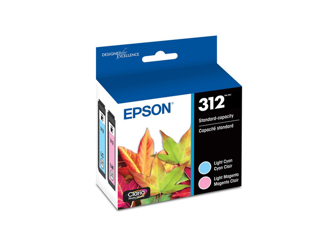312 Claria Photo HD Ink Standard Capacity Light Cyan/Magenta (T312922-S) Works with Expression XP-8500, 8600, 8700, 15000