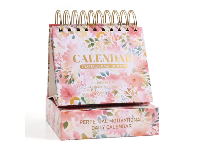 365 Bright Every Day Daily Flip Calendar with Inspirational Quotes - Motivational Perpetual Calendar Desk Office Home Decor for Women, Gifts Desk...