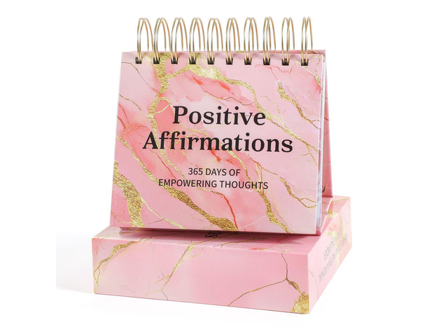 Daily Flip Calendar with Inspirational Quotes - Motivational Perpetual Calendar Desk Office Home Decor for Women, Gifts Desk Accessories for Girls...