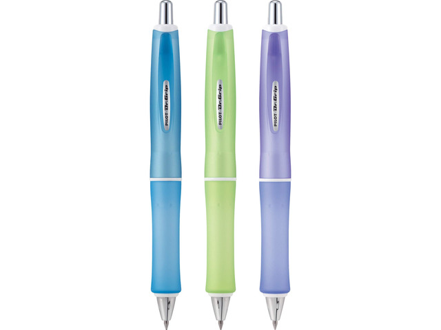 Dr. Grip Frosted Ballpoint Pen, Black Ink, 3-Pack