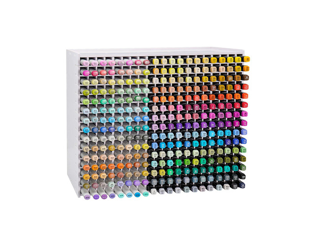 Art Marker Storage Rack for 300 Markers Watercolour Brushes Pens Color Pencils Organizer Holder for Desk