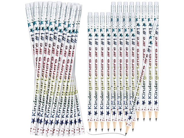 48 Pcs Kindergarten Pencils Bulk Motivational Pencil with Eraser Welcome to Kindergarten Grade, Back to School Gifts for Students, Inspirational...