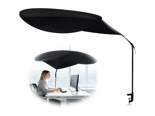 Office Cubicle and Desk Shade, Suitable for Cubicle to Block Light and Privacy Protection Cubicle Light Shield Black Diameter 65 inches