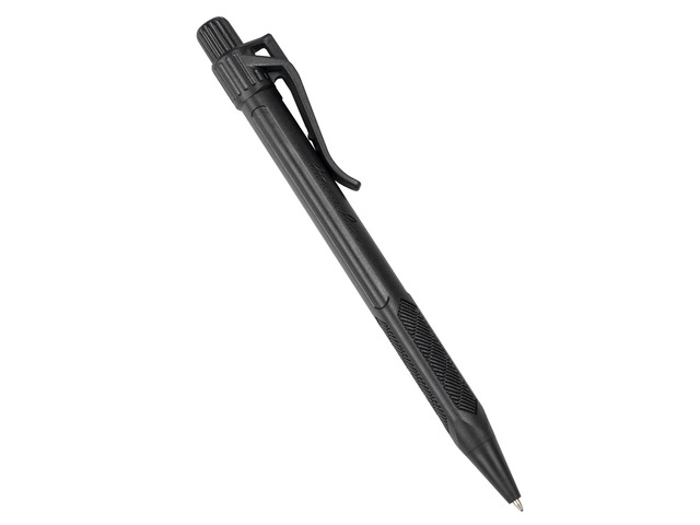 Weatherproof Durable Black Clicker Pen - Black Ink (No. BK11)