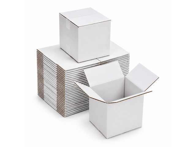 5x5x5 White Shipping Boxes for Small Business, Packing, Set of 35 Sturdy ECT 32 Corrugated Cardboard Mailer boxes, Easy Assembly, Recyclable for...