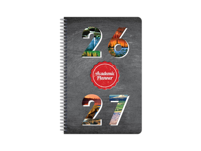 Small Student Agenda for Middle, High, Steamboat, 5.5' x 8.5' July 2026 - June 2027, Homework Planner, Monthly & Weekly Kids Planner, Spiral Bound...