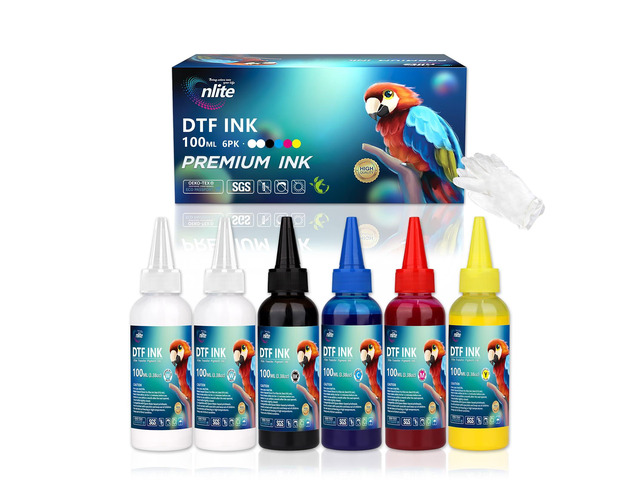 DTF Ink 100ML Combo Pack, Premium Pigment Ink for PET Film Heat Transfer Printing, Refill for DTF Printer with printhead DX5 DX7 5113 XP600 I3200...