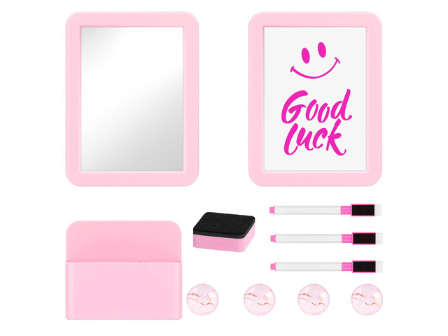 Locker Accessories for Girls, School Supplies Lockers Decor locker decor accessories Includes magnetic mirror and whiteboard, 4 magnets, 3 markers,...
