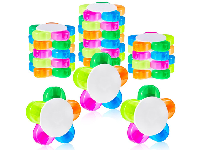 18 Pieces Petals Highlighters Assorted Colors 5 in 1, Back to School Flower Shape Watercolor Fluorescent Pens, for Office School Stationery...