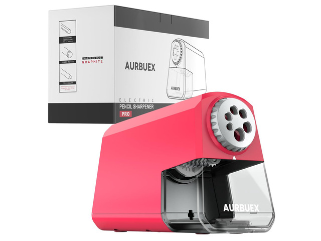 Heavy Duty Electric Pencil Sharpener-6-Hole for 6-12mm Pencils,Auto Start/Stop,Fast 4s Sharpening,Zinc Alloy Blade,10,000+ Sharpenings-Ideal for...