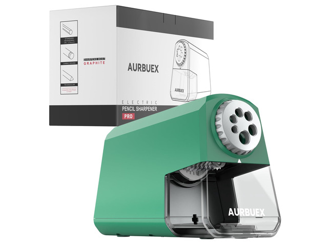 Heavy Duty Electric Pencil Sharpener-6-Hole for 6-12mm Pencils,Auto Start/Stop,Fast 4s Sharpening,Zinc Alloy Blade,10,000+ Sharpenings-Ideal for...