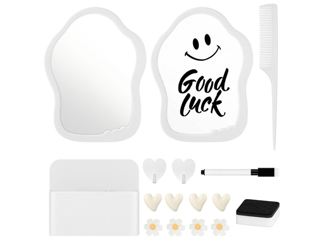 16PCS Locker Accessories for Girls, School Supplies Lockers Decor locker accessories Includes hooks, magnetic mirror and whiteboard, marker, pen...