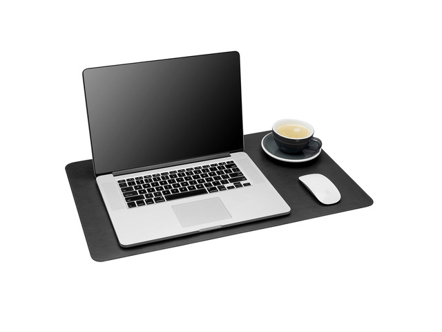 Desk Mat,Desk Writing Pad - Office Desk Pad, Medium 24' x 14' Black, Desk Mats on Top of Desks, Gift Ready Elegant Computer Desk Mat Desk Cover...