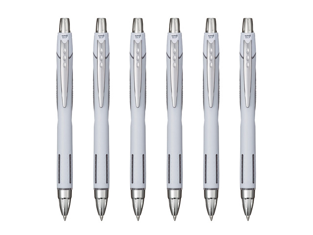 Jetstream RT Ballpoint Pen, Fine Point (0.7mm), Sea Barrel, Black Ink, 6 Pens