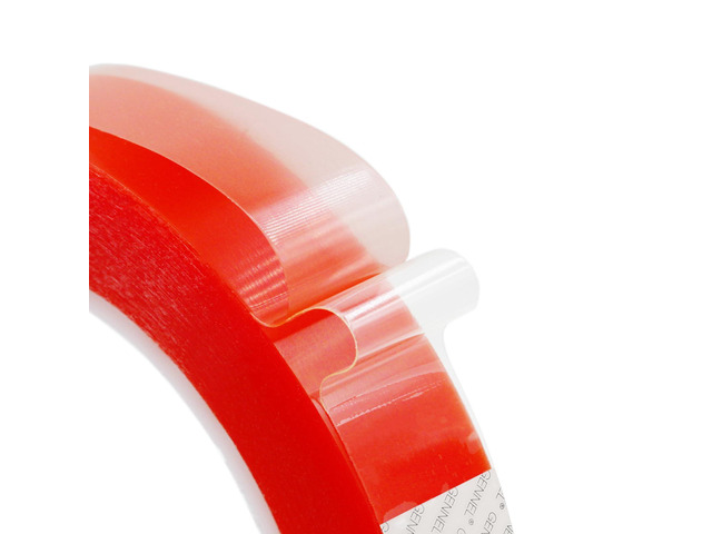 25mm x 25M (1' x 82ft) Clear Double Sided Strong Adhesive Tape Transparent Acrylic Tape (Thickness: 0.2mm), Mounting Tape for Crafts Arts Mobile...
