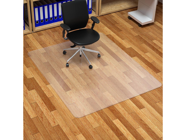 Chair Mat for Hardwood Floor, 45' x 53' Large Clear Easy Glide Large Computer Chair Mat, Plastic Rolling Chair Mats for Tile Floor and Gaming...