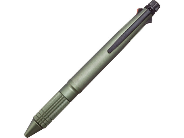uni Jetstream 4 & 1 Metal Edition, 0.5mm Ballpoint Pen (Black, Red, Blue, Green) and 0.5mm Mechanical Pencil, Dark Green (MSXE52000A05.7) (MSXE5200A5.7)