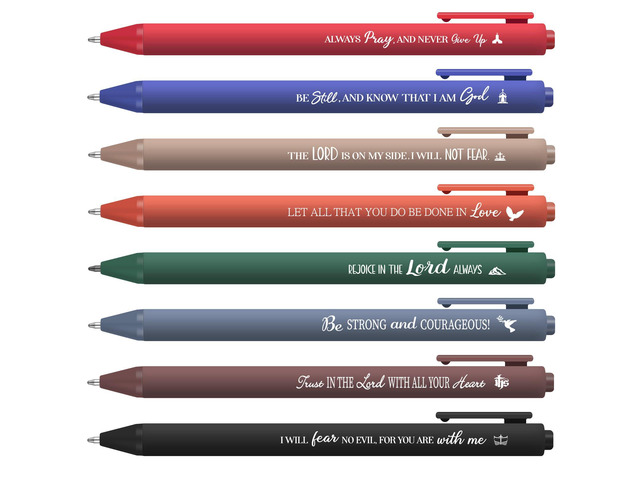80 Pcs Bible Verse Pens Christian Ballpoint Pens Inspirational Quotes Writing Tool Small Retractable Tiny Black Ink Religious Gifts for Women Men...
