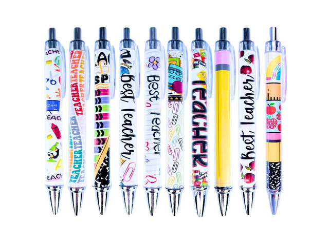 Teacher Pen Fun Cute Funny Cool Best Pens for Teacher Set Pack Teach Love Inspire Writing School Sayings Preschool Appreciation Gifts Supplies...