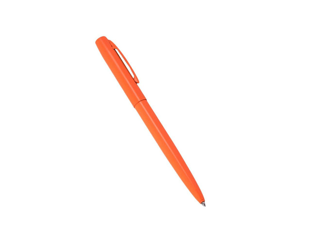 Weatherproof Orange Metal Retractable Ballpoint Pen - Black Ink (No. OR97), Orange Barrel / Black Ink