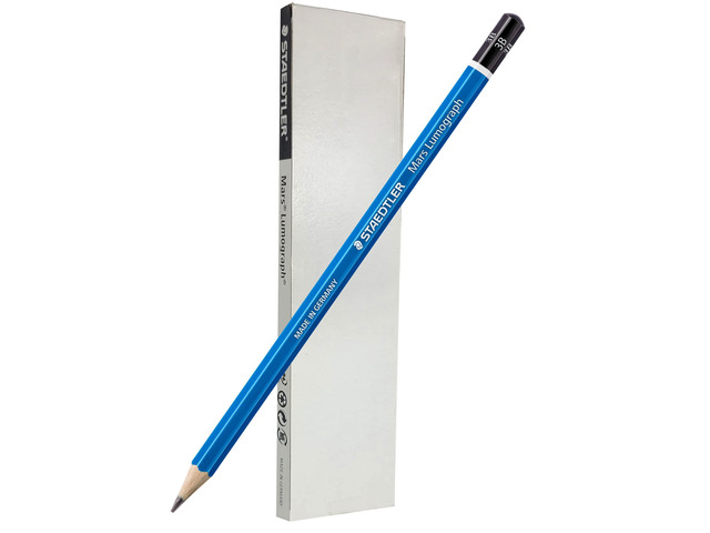 Mars Lumograph 3B Graphite Art Drawing Pencil, 6 Pencils