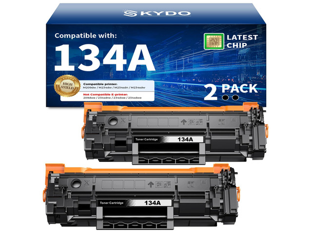 134A Black Toner Cartridge with Chip Compatible for HP W1340A M234dw M209dw High Yield 134A W1340A 134X Toner Work for HP LaserJet Pro M209dw...