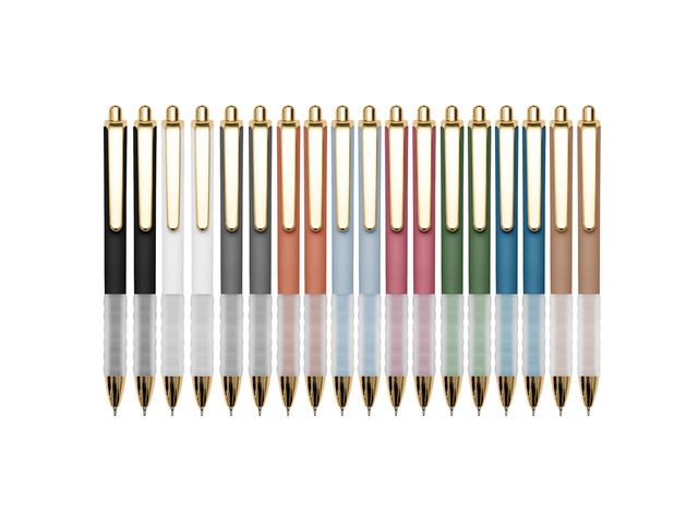 Ballpoint Pens Black Medium Point 1.0mm Cute Pens Bulk Smooth Writing with Super Soft Grip Retractable Ball Point Pen for Nurses Teachers (18-Count)