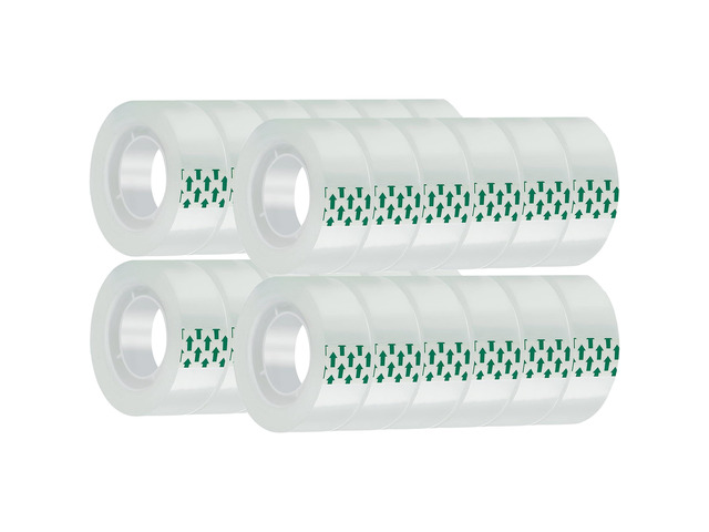 24 Rolls Transparent Tape Refills Rolls Each Rol 1 inch Corel 3/4 x 900 Inches,for School,Office, Home