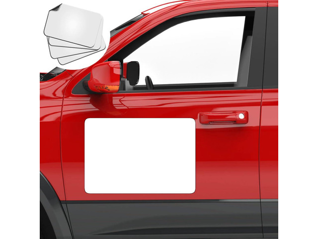 4 Pack Blank Car Door Magnet Sticker, Rounded Corners Magnetic Vehicle Sign, Perfect Magnet for Car to DIY Advertise Business and Cover Company...