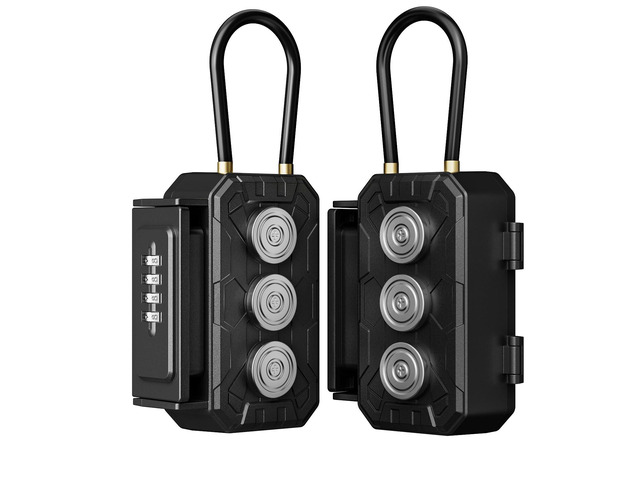 Lock Box with Magnetic Key Holder,Magnet Key Box for Under car,Hide with Combination Lock with 3xN52 Strong Magnet for Storage Indoors, Outside...