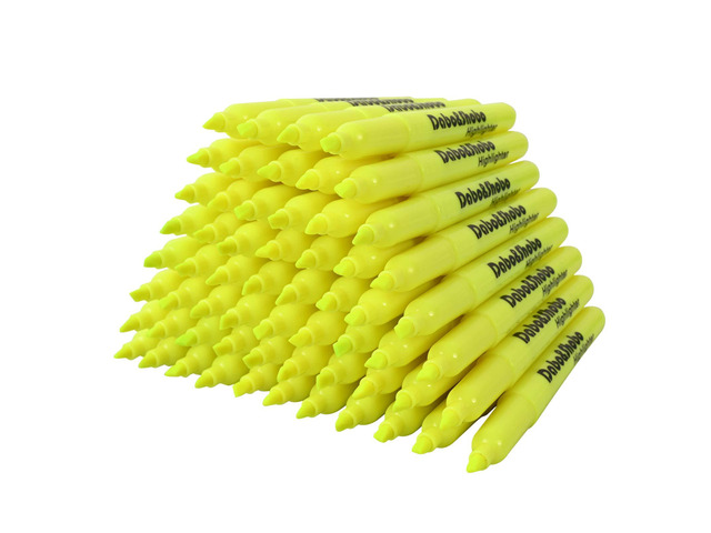 Yellow highlighter, 60 Pack -bright color, chisel tip, for Adults Highlighting in the Home School Office