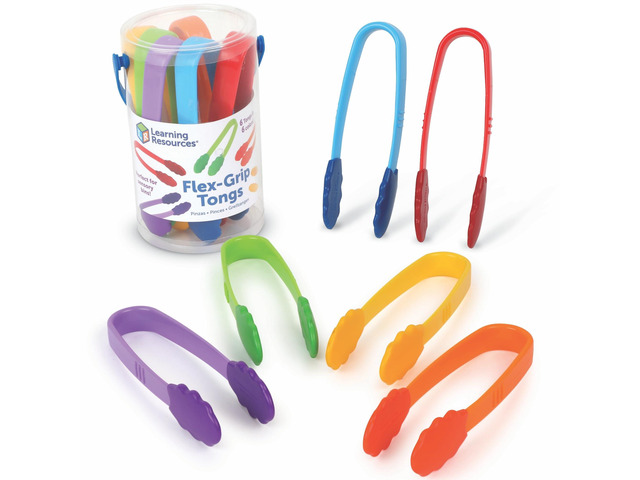 Flex-Grip Tongs Kids Tweezers, Montessori Grabber Tool, Fine Motor Skills, Sensory Bin Tools, Preschool Classroom Must Haves