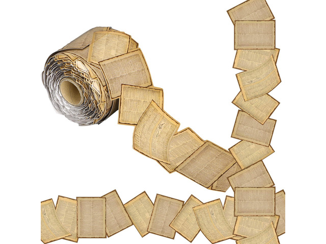 72 Ft Book Pages Border Bulletin Board, Vintage Die Cut Trim Die Cut Wavy Design for Classroom Displays, Reading Corners, Back to School Chalkboard...
