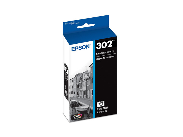 302 Claria Premium Ink Standard Capacity Photo Black Cartridge (T302120-S) Works with Expression XP-6000, 6100