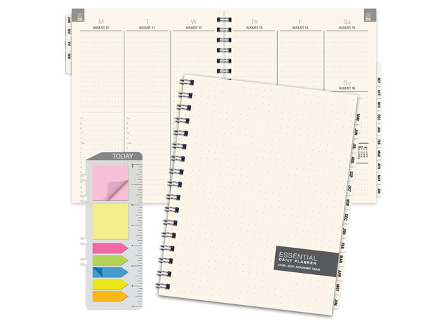 ESSENTIAL 2026-2027 Monthly & Weekly Planner with Tabs, 7'x9': 14 Months (May 2026 - June 2027), Professional, Simple, Easy-to-Use Design and...