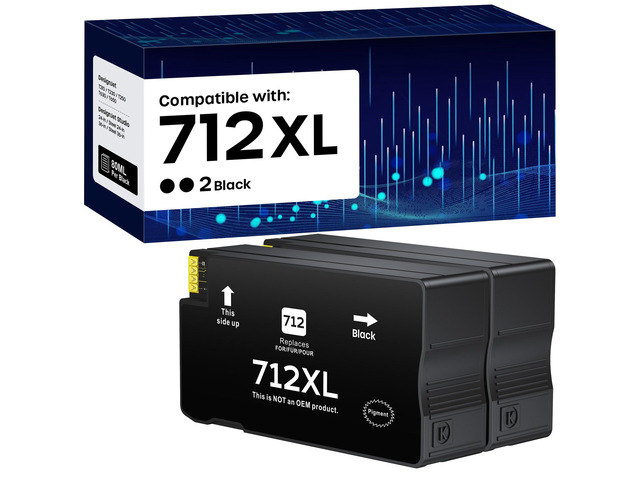 712XL 712 Ink Cartridges High Yield Compatible Replacement for HP 712XL 712 XL 712 Ink Cartridges for DesignJet T650 T630 T230 T210 Studio Plotter...