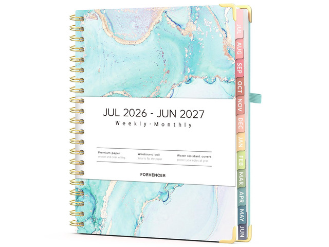 Planner 2026-2027, July 2026 - June 2027,8.5x11' Calendar Planner Weekly and Monthly, Hardcover Planning book with Monthly Tabs, Cute Journal...
