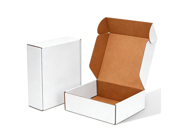 20 Pack 12x9x3 Inch White Shipping Boxes, Corrugated Cardboard Mailer Boxes for Small Business Packaging, Easy-to-Fold Design for Mailing, Gift...