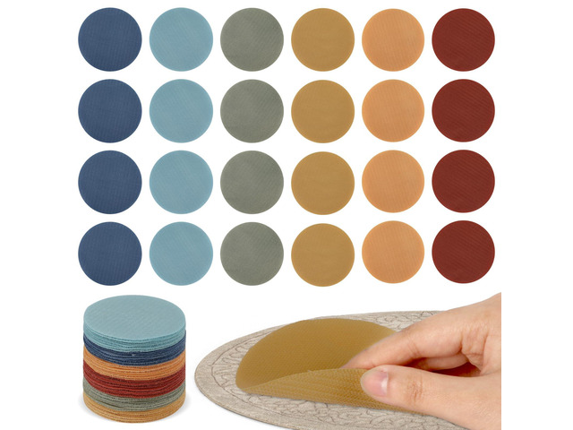 48Pcs Circle Carpet Spots for Classroom Seat Position Dots Removable Floor Makers for School Rug Decoration Boho Sitting Marks for Preschool...